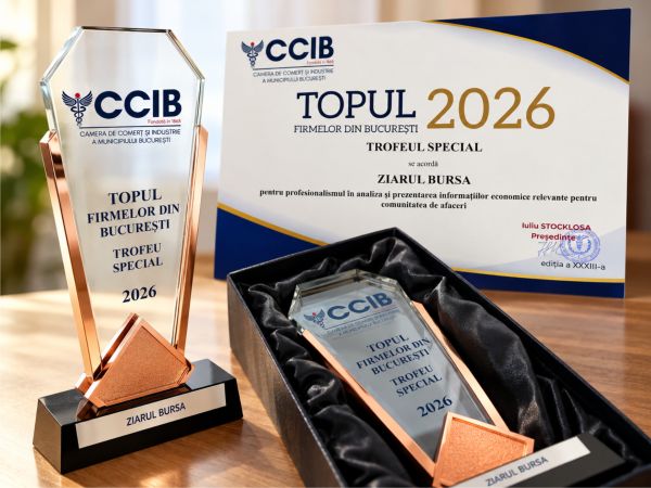 Ziarul BURSA - premiat de CCIB la Topul firmelor din Bucureşti